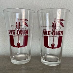 NWOT! ⭐️ FSU • ‘WE OWN U’ Rivalry Madison Social Pint Glasses - Set of 2